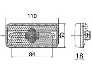 LED-ÄÄRIVALO KELT. VOLVO BUS 4-LED 2