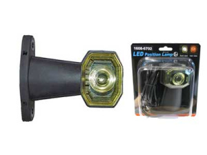 LED-ÄÄRIVALO KUMIVARSI 24V LYHYT VARSI KELT. # 2