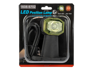 LED-ÄÄRIVALO KUMIVARSI 24V LYHYT VARSI KELT. # 4