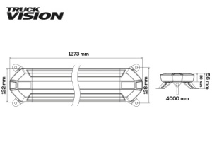 TRUCKVISION SLIM 1273 MM MAJAKKAPANEELI 3
