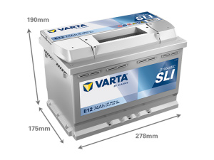 VARTA DYNAMIC SLI 74AH 680A 278X175X190MM +/- 2