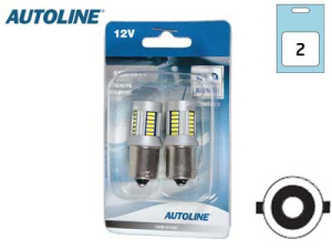 LED-POLTTIMOPARI 12V BA15S 2,6W CANBUS 12821 # 2