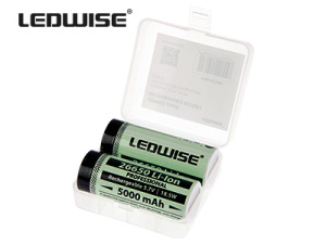 LEDWISE AKKUPARI / 2X 26650 5000MAH 18,5WH 2