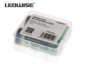 LEDWISE AKKUPARI / 2X 26650 5000MAH 18,5WH 3