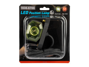 LED-ÄÄRIVALO KUMIVARSI 24V KORK.56MM KELT. 4