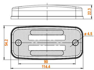 LED-ÄÄRIVALO/VILKKU 12/24V DEUTCH-LIITTIMELLÄ 5