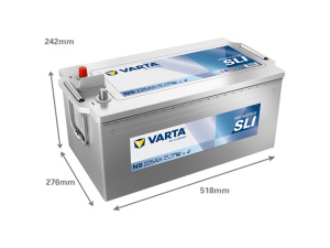 VARTA PROMOTIVE SLI 225AH 1150A 518X276X242MM +/- 2