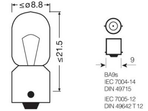 OSRAM TRUCKSTAR PRO 24V T4W 3