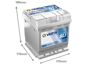 VARTA DYNAMIC SLI 44AH 420A 175X175X190MM -/+ 2