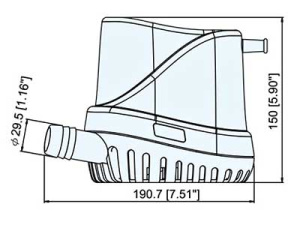 AUTOM.PILSSIPUMP. 1500GPH 2