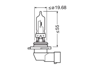 OSRAM ORIGINAL 12V HB3 SINGLE 3