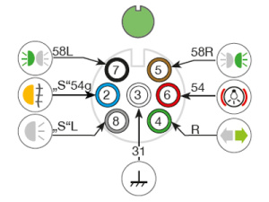 JOHTOSARJA 1,6M 7-NAP. VIH. PISTOKE 2