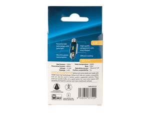 LED-POLTTIMOPARI SV8,5 38MM 5000K CAN AUTOLINE YELLOW TECH 3
