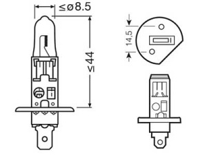 OSRAM ORIGINAL 24V H1 3