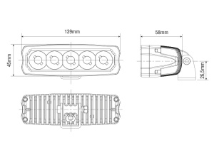 LED-TYÖVALO 9-36V 25W VALKOINEN 3