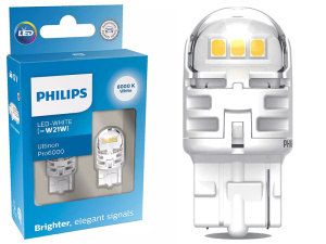 POLTTIMOPARI PHILIPS LED W21W 12V VALK.  PRO6000 2
