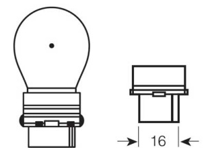 OSRAM ORIGINAL 12V P27W 5