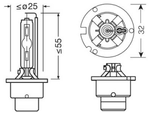 OSRAM XENARC ORIGINAL D2S 5