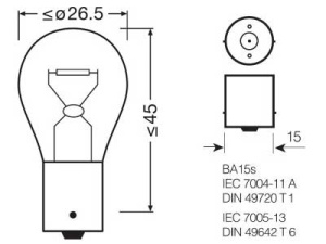 OSRAM TRUCKSTAR PRO 24V P21W 6