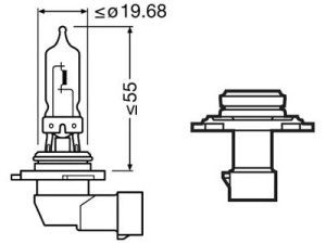 OSRAM ORIGINAL 12V HB3 5
