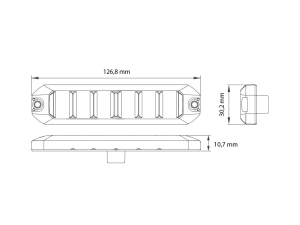 OPTIBEAM FLEX LM6 KELTAINEN LED-TASOVILKKU R65 CLASS 2 12/24V 9
