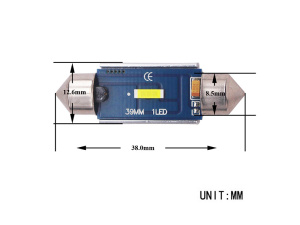 LED-POLTTIMOPARI SV8,5 38MM 6000K CAN AUTOLINE BLUE TECH 6
