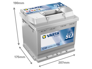 VARTA DYNAMIC SLI 54AH 530A 207X175X190MM -/+ 2