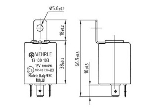 VILKKURELE LED-VALOILLE 12 V 3-NAP. 3