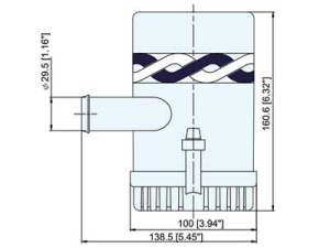 PILSSIPUMPPU 12V 1500GPH 2