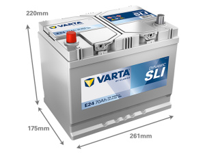 VARTA DYNAMIC SLI 70AH 630A 261X175X220MM +/- 2