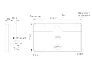 LED-TAKAVALO ASPÖCK MULTILED II OIK. 3