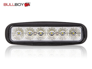 BULLBOY LED PERUUTUS/ TYÖVALO 1440LM 18W SUORAKAIDE 9-32V 2