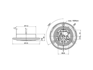 LED-SUMU- JA PERUUTUSVALO 24V 3