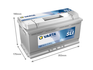 VARTA DYNAMIC SLI 95AH 800A 353X175X190MM -/+ 2