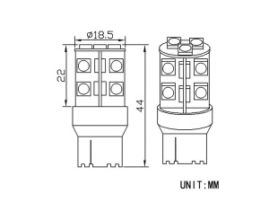 LED-POLTTIMOPARI T20 SININEN AUTOLINE 4