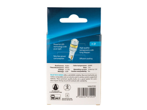 LED-POLTTIMOPARI T10 6000K CAN AUTOLINE BLUE TECH 3