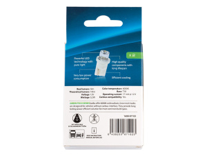 LED-POLTTIMOPARI T10 6000K AUTOLINE GREEN TECH 3