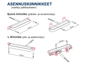 AXIXTECH ES6 PUNAINEN LED-TASOVILKKU 12/24V 129MM 4