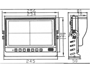 NSD HD MONITORI 9" LANGATON 3