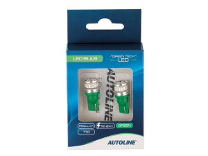 LED-POLTTIMOPARI T10 VIHREÄ AUTOLINE 2