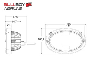 BULLBOY AGRILINE 45W OVAALI MF 4
