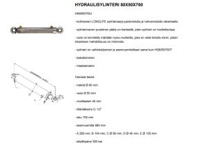 HYDRAULISYLINTERI 80X50X700 3