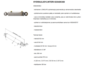 HYDRAULISYLINTERI 63X40X350 3