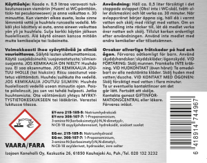 PUTKEN AVAAJA AMMATTIKÄYTTÖÖN 1L 2
