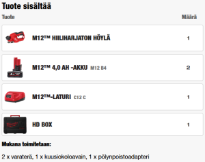 AKKUHÖYLÄ M12 BLP-402X, Milwaukee 6