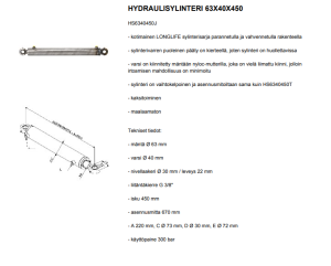 HYDRAULISYLINTERI 63X40X450 3