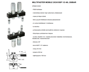 MULTIFASTER MOBILE 2X3/8 BSP 1/2 40L 250BAR 4