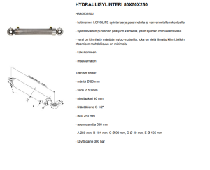 HYDRAULISYLINTERI 80X50X250 3