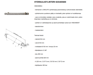 HYDRAULISYLINTERI 63X40X600 3
