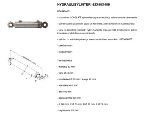 HYDRAULISYLINTERI 63X40X400 3
